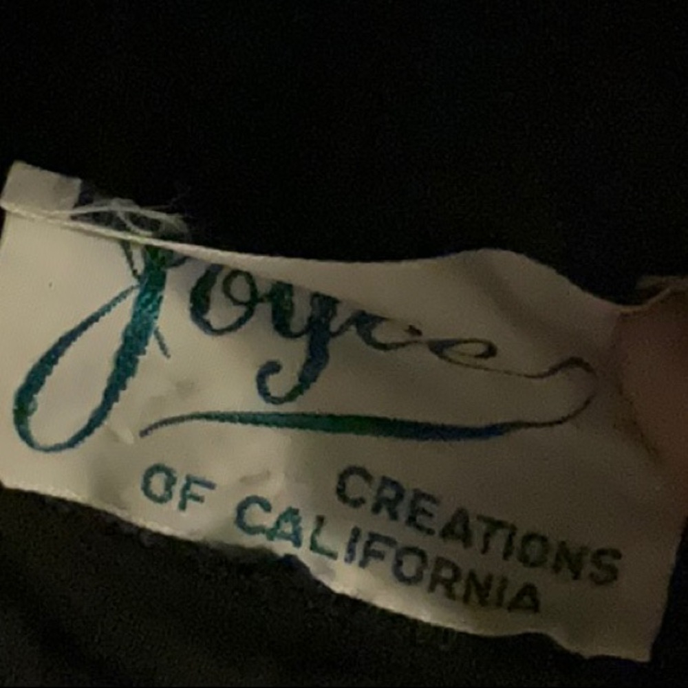Joyce Creations of California Black Turban Draped Knit Hat 1960s - Picture 11 of 12